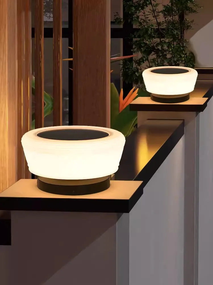 lampes solaires de jardin modernes pour extérieur villa - vue 3 sur 12