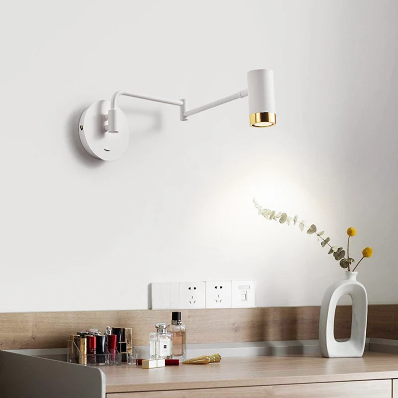 lampe de chevet moderne télescopique design créatif minimaliste - vue 3 sur 10