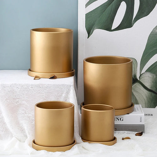 pot en céramique nordique pour décoration de plantes d'intérieur - vue 3 sur 11