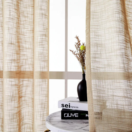 Voilage tulle uni sur mesure hauteur 310 cm - vue 3 sur 10
