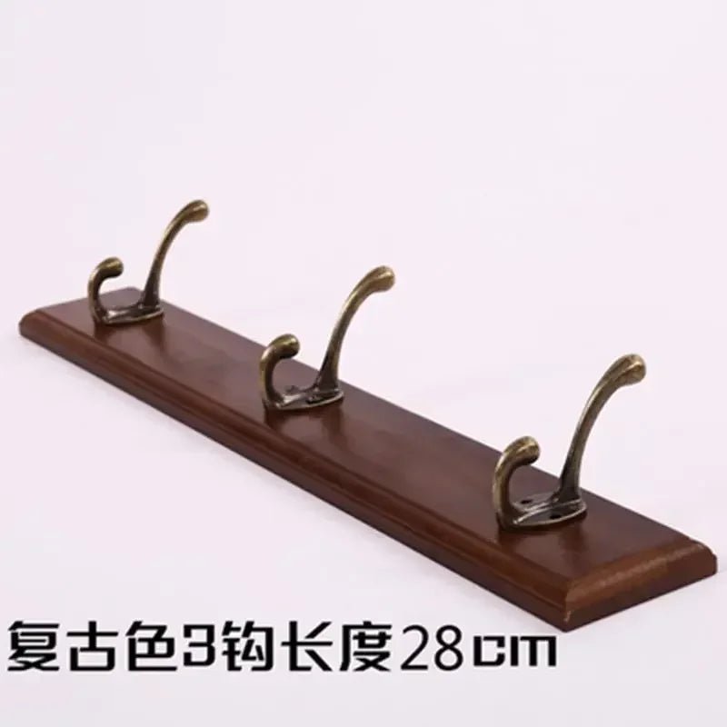 porte-manteau mural en bois pour rangement pratique - vue 19 sur 23
