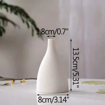 vase en céramique moderne pour fleurs séchées décoration artisanale - vue 12 sur 12