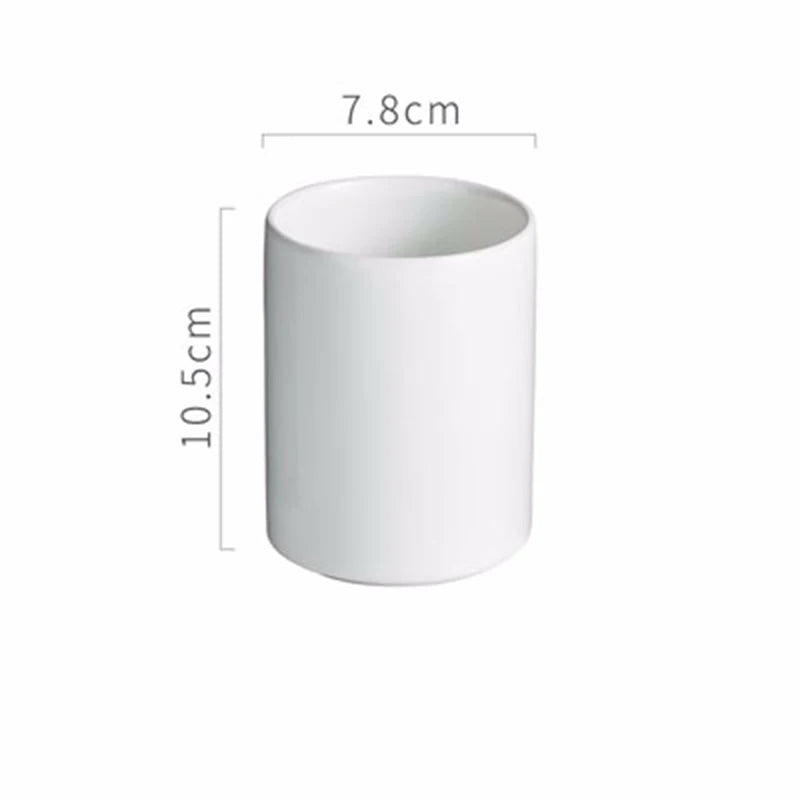 tasse créative en céramique pour brosse à dents et bain de bouche - vue 12 sur 16