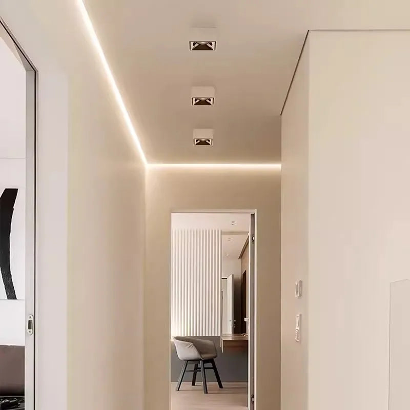 carré dimmable encastré led spots pour hôtel bureau maison - vue 6 sur 9