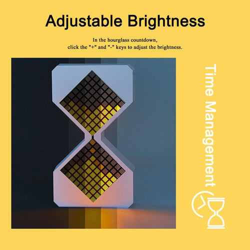sablier électronique à led style cybernétique pour décoration et cadeaux - vue 5 sur 8