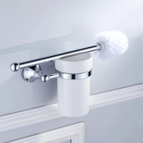 nouveau support de brosse de toilette en cuivre vintage avec fixation céramique - vue 3 sur 6
