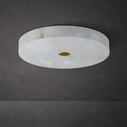 plafonnier circulaire en marbre luminaire nordique de luxe - vue 3 sur 8