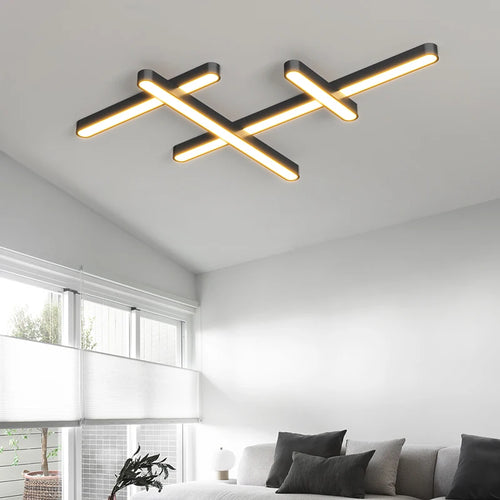 plafonnier led design moderne luminaire décoratif d'intérieur éclairage led - vue 4 sur 12