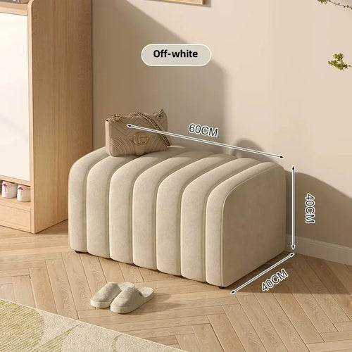 banc à chaussures design moderne avec repose pieds doux et confortable - vue 27 sur 26