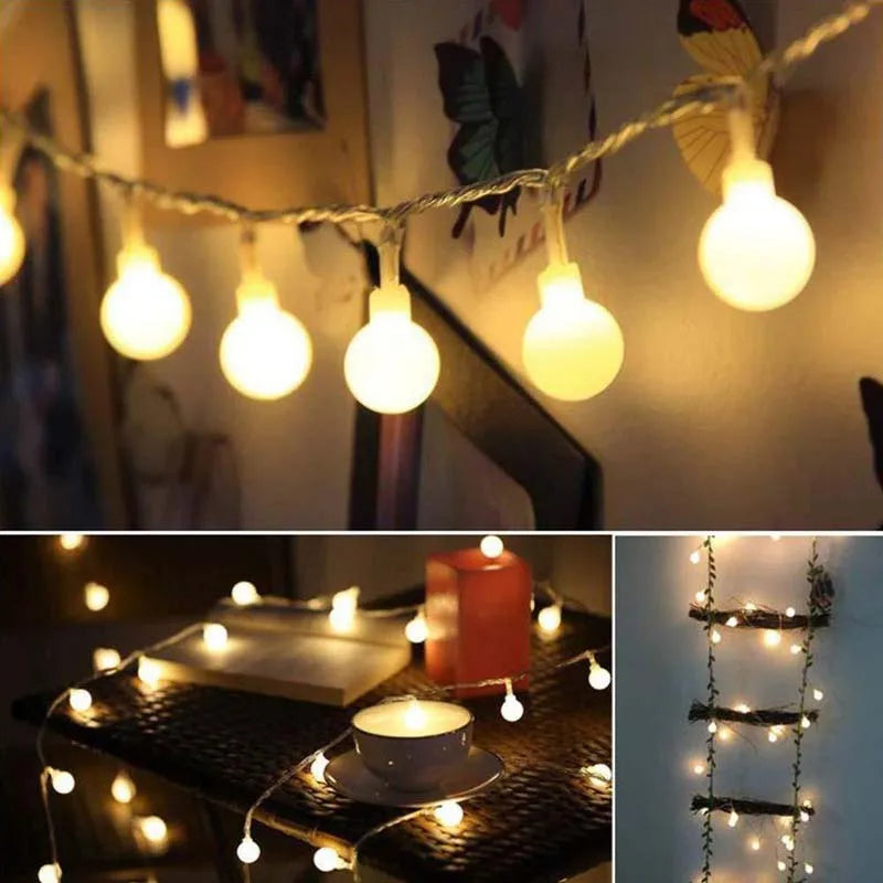 guirlande lumineuse led avec télécommande pour décoration festive extérieure - vue 1 sur 15