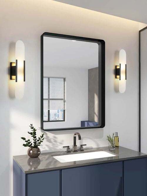 applique murale moderne en cuivre et marbre naturel pour décoration intérieure - vue 4 sur 10