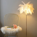 lampadaire romantique à plume art déco gradation 3 températures