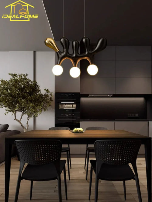 suspension traditionnelle en bois massif zen art décorative pour restaurant et bar - vue 5 sur 8