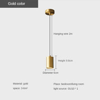 Suspension LED design moderne cylindrique