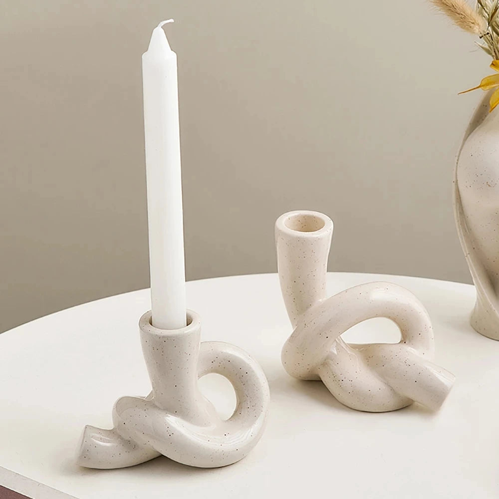 bougeoirs décoratifs pour chandeliers et table de Noël - vue 4 sur 9