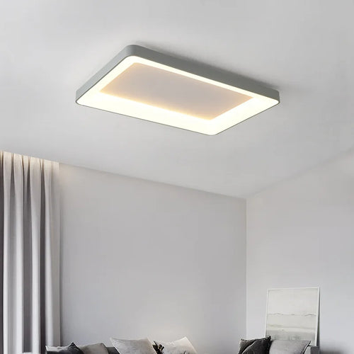 plafonnier led simple rectangulaire pour intérieur moderne - vue 2 sur 10