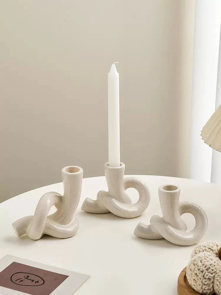 bougeoirs décoratifs pour chandeliers et table de Noël - vue 1 sur 9