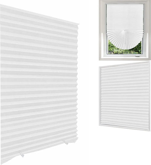 Store plissé occultant tissu pour fenêtre chambre cuisine - vue 7 sur 16