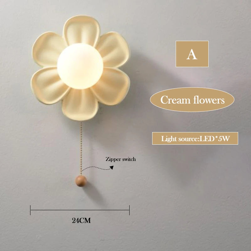 applique murale fleurs pour chambre de princesse moderne - vue 8 sur 14
