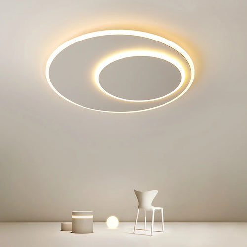 plafonnier moderne à leds avec télécommande pour éclairage intérieur - vue 6 sur 14