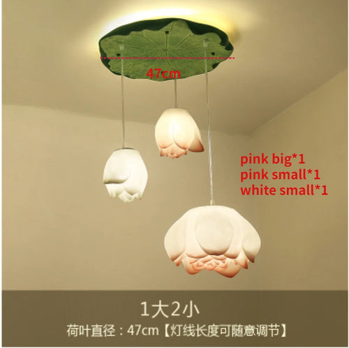 suspension lotus en verre pour décoration d intérieur - vue 12 sur 18