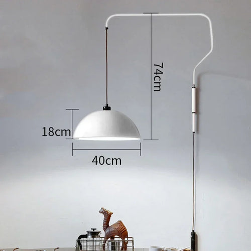applique murale rotative design en fer luxe rétractable - vue 9 sur 8