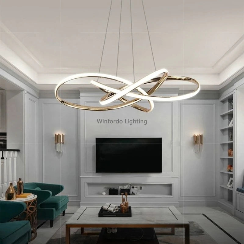 lustre led postmoderne en cristal winfordo wf-xd009 - vue 4 sur 10