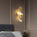 Applique murale design LED métallique ondulé Polino