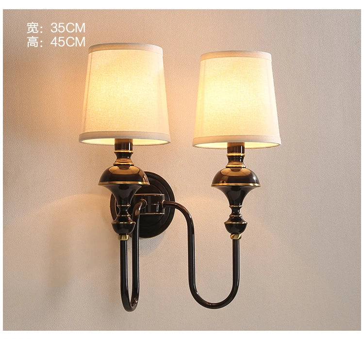 All copper wall lamp living room background wall lamp bedroom headboard staircase hallway copper wall lamp - vue 8 sur 8
