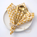 Serviette de table coton vichy petits carreaux cuisine