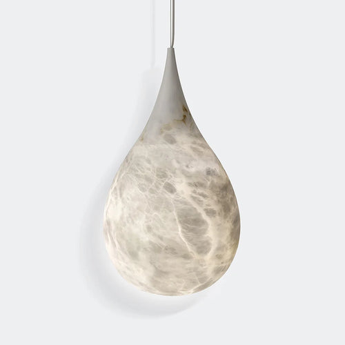Design américain postmoderne albâtre goutte de pluie suspension éclairage style minimaliste éclairage pour chambres et restaurants - vue 2 sur 8