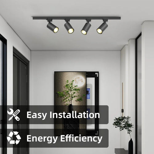 spot led sur rail pour éclairage intérieur et décoration - vue 2 sur 16