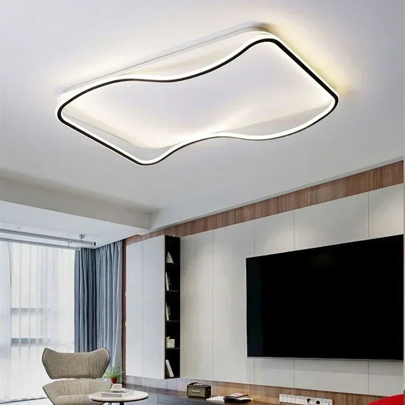 plafonnier moderne à leds pour éclairage intérieur décoratif - vue 6 sur 19