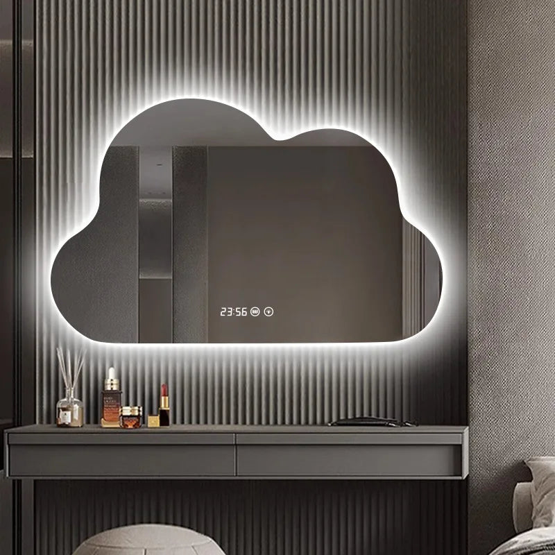 miroir nuage horizontal de luxe avec éclairage led pour maquillage - vue 5 sur 8