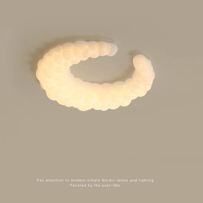 lustre lune design nuage pour décoration intérieure enfant - vue 3 sur 10