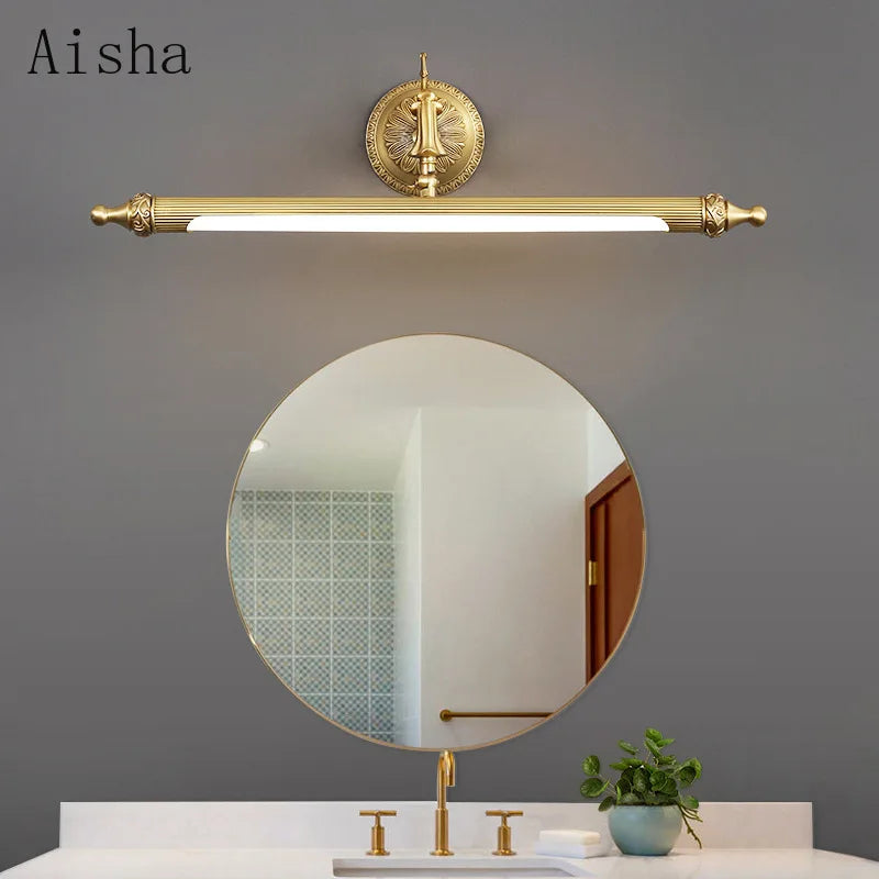 applique murale led en cuivre style nordique pour intérieur élégant - vue 1 sur 7
