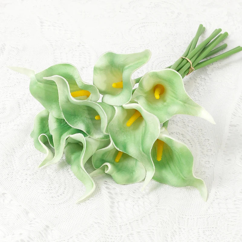 lot de fleurs artificielles lys calla pour mariage et décoration florale - vue 13 sur 23