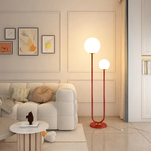lampadaire en métal avec 3 gradations verre simple - vue 5 sur 9