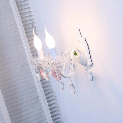 applique murale en cristal style coréen pour éclairage décoratif - vue 4 sur 16