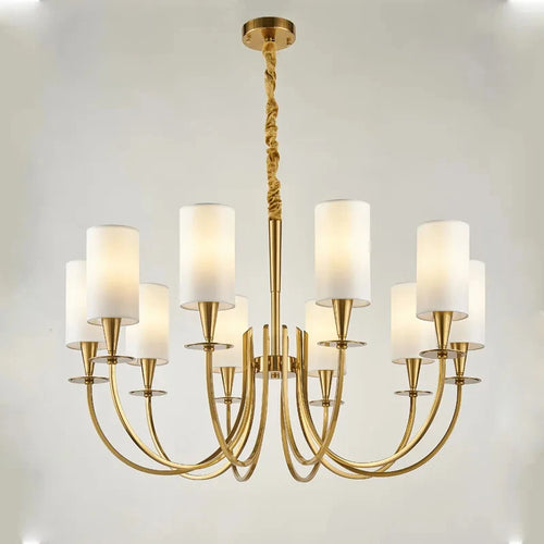lustre rural américain nordique en cuivre - vue 2 sur 13