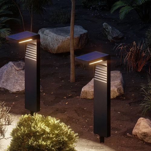 lampe solaire extérieure étanche led pour jardin et paysage - vue 3 sur 14