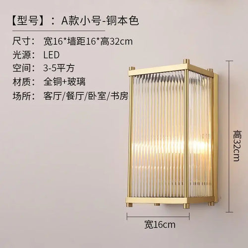 applique murale moderne en cristal doré argenté à led décorative - vue 8 sur 10
