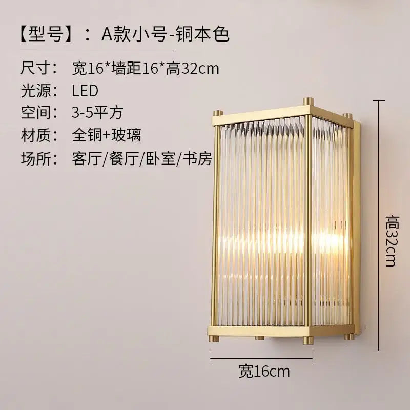 applique murale moderne en cristal doré argenté à led décorative - vue 7 sur 10