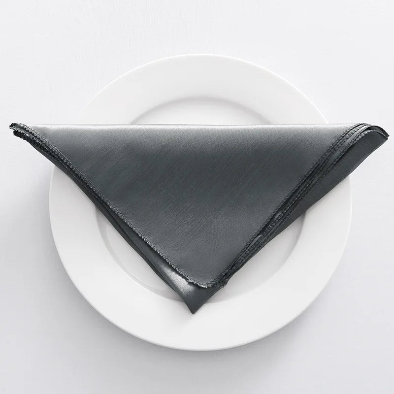 Serviette de table satin décorative style occidental réception