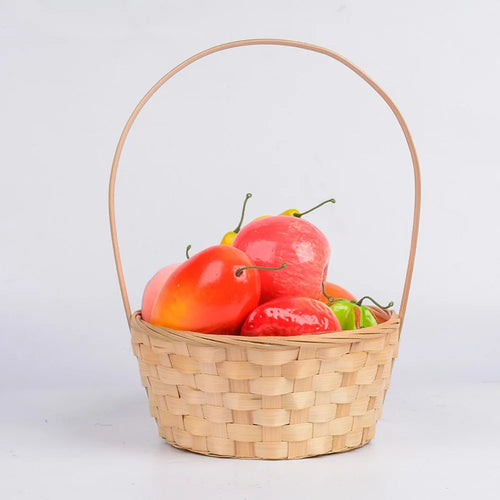 panier de rangement fait main en rotin multifonction pour cuisine ou fleurs - vue 4 sur 12