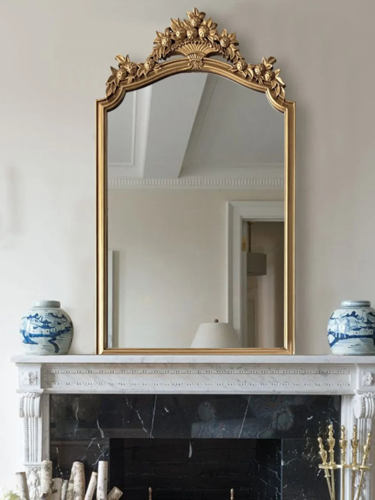 miroir rétro européen décoratif design créatif luxe grand HD - vue 3 sur 6