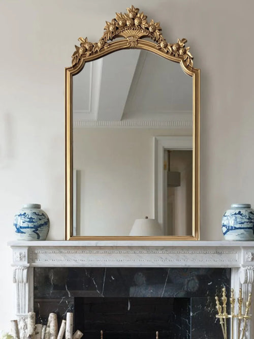 miroir rétro européen décoratif design créatif luxe grand HD - vue 3 sur 6