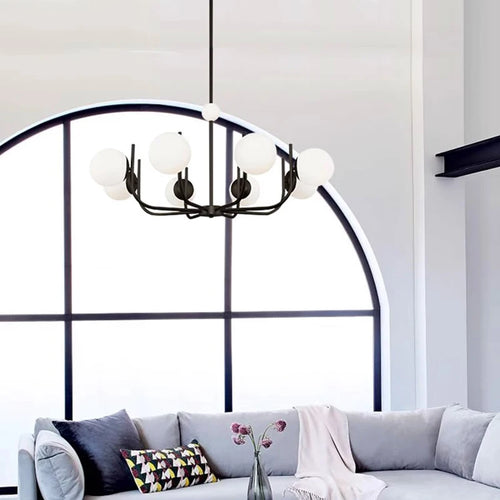 lustre moderne à led pour éclairage intérieur suspendu - vue 7 sur 6