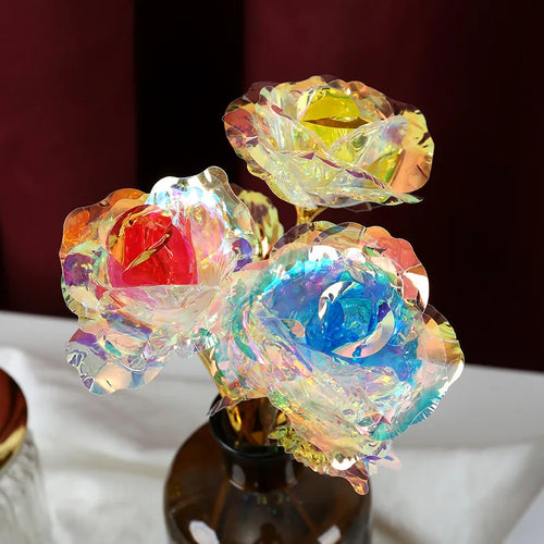 fleur de rose en feuille artisanale pour la saint-valentin - vue 7 sur 14