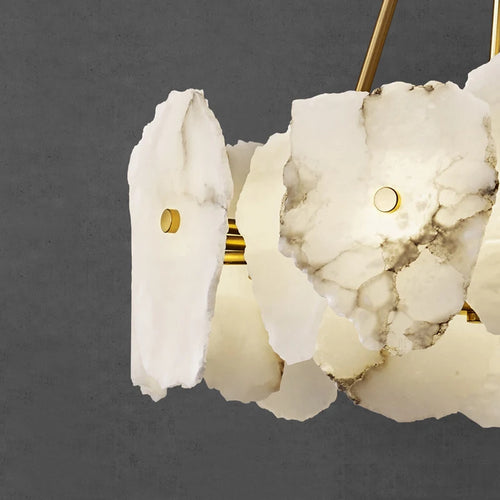 lustre en marbre naturel de luxe led pour bar et restaurant - vue 7 sur 6